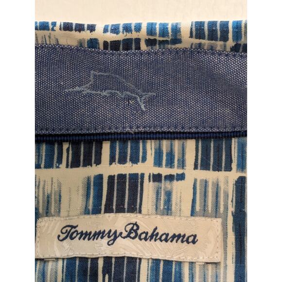 Tommy Bahama Tazmania Tiles Camp Shirt Mens XXL Island Zone Silk Blend - Picture 6 of 11